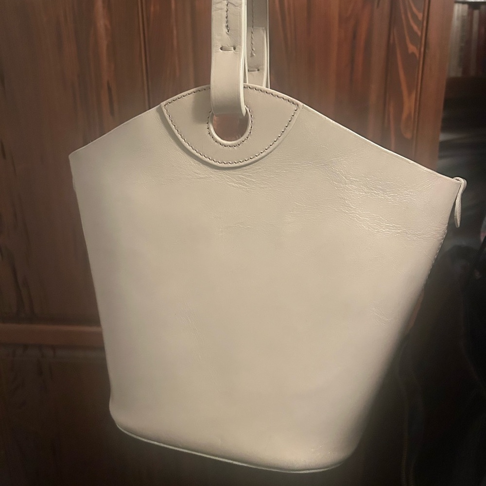 Ann Mashburn Cream Bucket Bag
